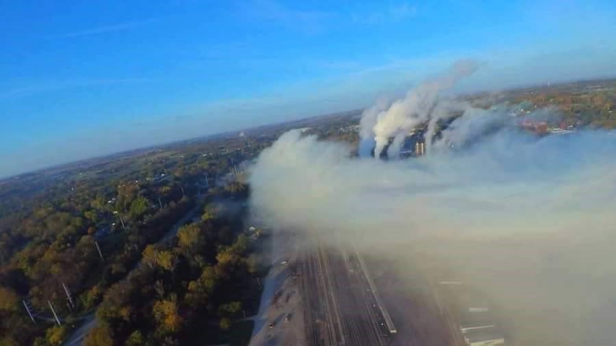 KCTV5's tweet photo. Another photo sent to us from #Atchison after a chemical spill at MGP Ingredients. https://t.co/sjOKOFEAkO