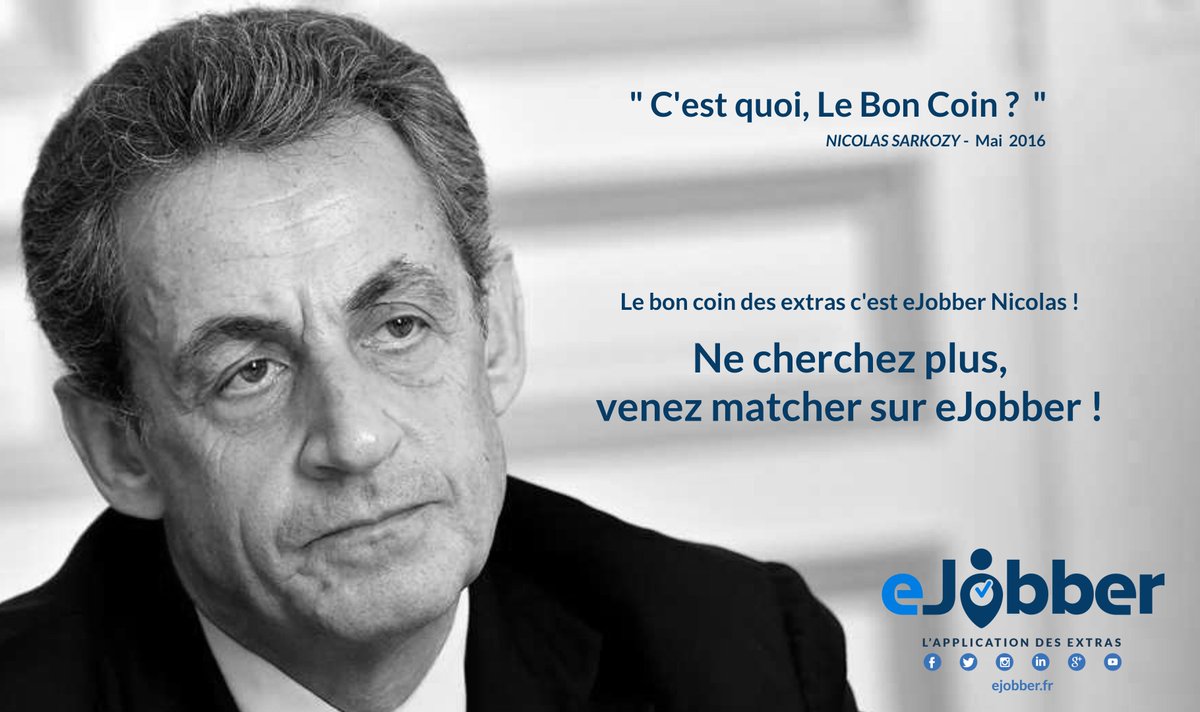 EJobberActu's tweet photo. Si vous avez une autre question on se fera un plaisir de vous répondre Mr @NicolasSarkozy #ToutPourLaFrance #emploi #eJobber https://t.co/eThOlzxtV1