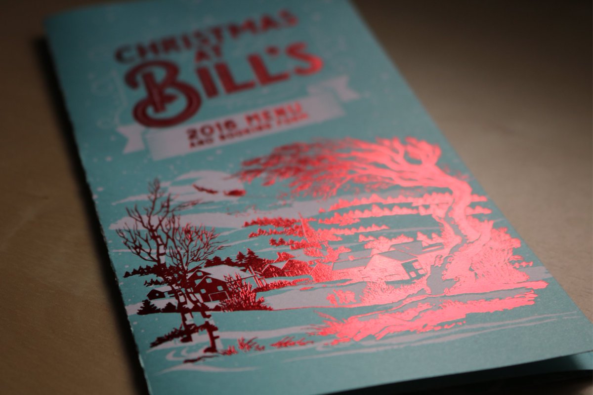 Stunning foiling by @BillsRestaurant ! #design #print #reigate