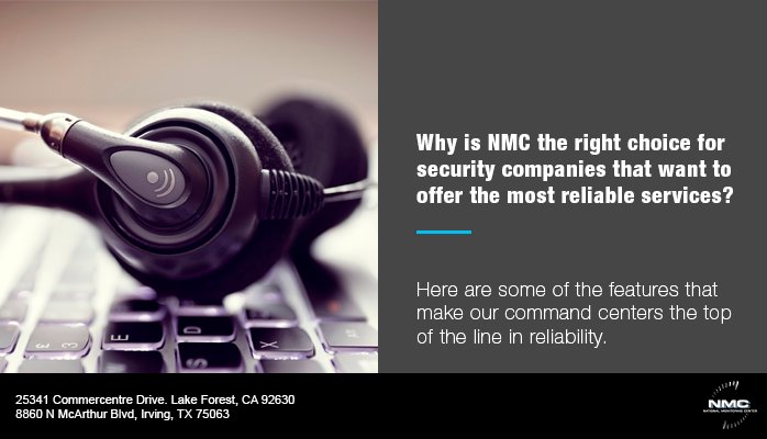 NMC_Monitoring's tweet photo. Here are some of the features that make our command centers the top of the line in reliability. https://t.co/7DnD2R3VHx #NMC #NMCMonitoring https://t.co/Dob2K19e4V