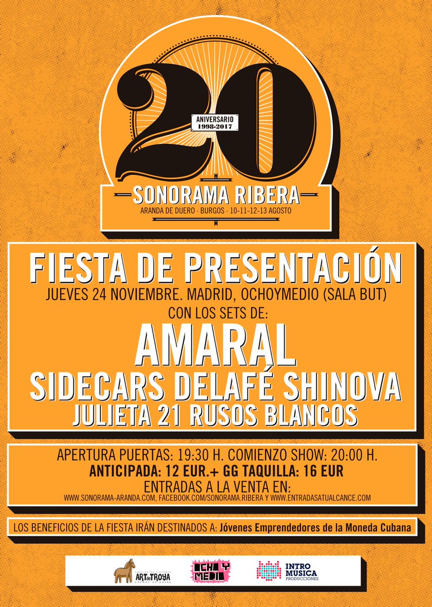 Amaral en la fiesta de presentación del 20 aniversario del Sonorama Ribera CvTbIZ4WAAE3rSM