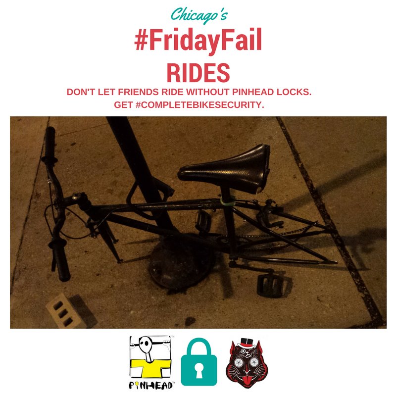 PinheadLock's tweet photo. #FridayFail
Don't let friends ride without #PinheadLocks.
#completebikesecurity #MessLife #BikeCHI πΈ @cutcatschicago https://t.co/NPreI3YKZf