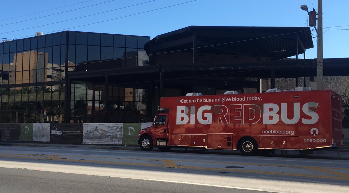 DelaneysTavern's tweet photo. #Orlando @my1blood donate blood outside Delaney future site 1315 S. Orange for #Fandango tickets, save a life, open til 3. https://t.co/7aXyHfWzx9