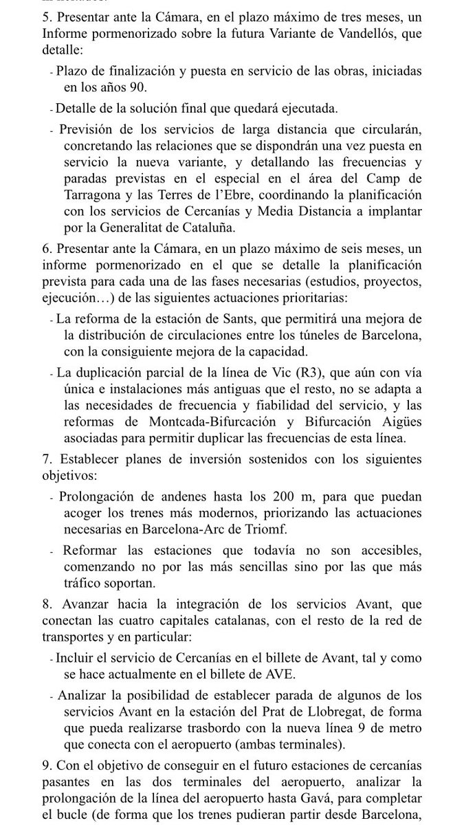 sdelcampocs's tweet photo. PNL mejora serv. ferroviarios Cat. Informe variante de #Vandellós (plazo 3m) .@Cs_Tarragona #Pdfcamp #TGN .@transportpublic #TerresdelEbre https://t.co/KN7gi9kDWi