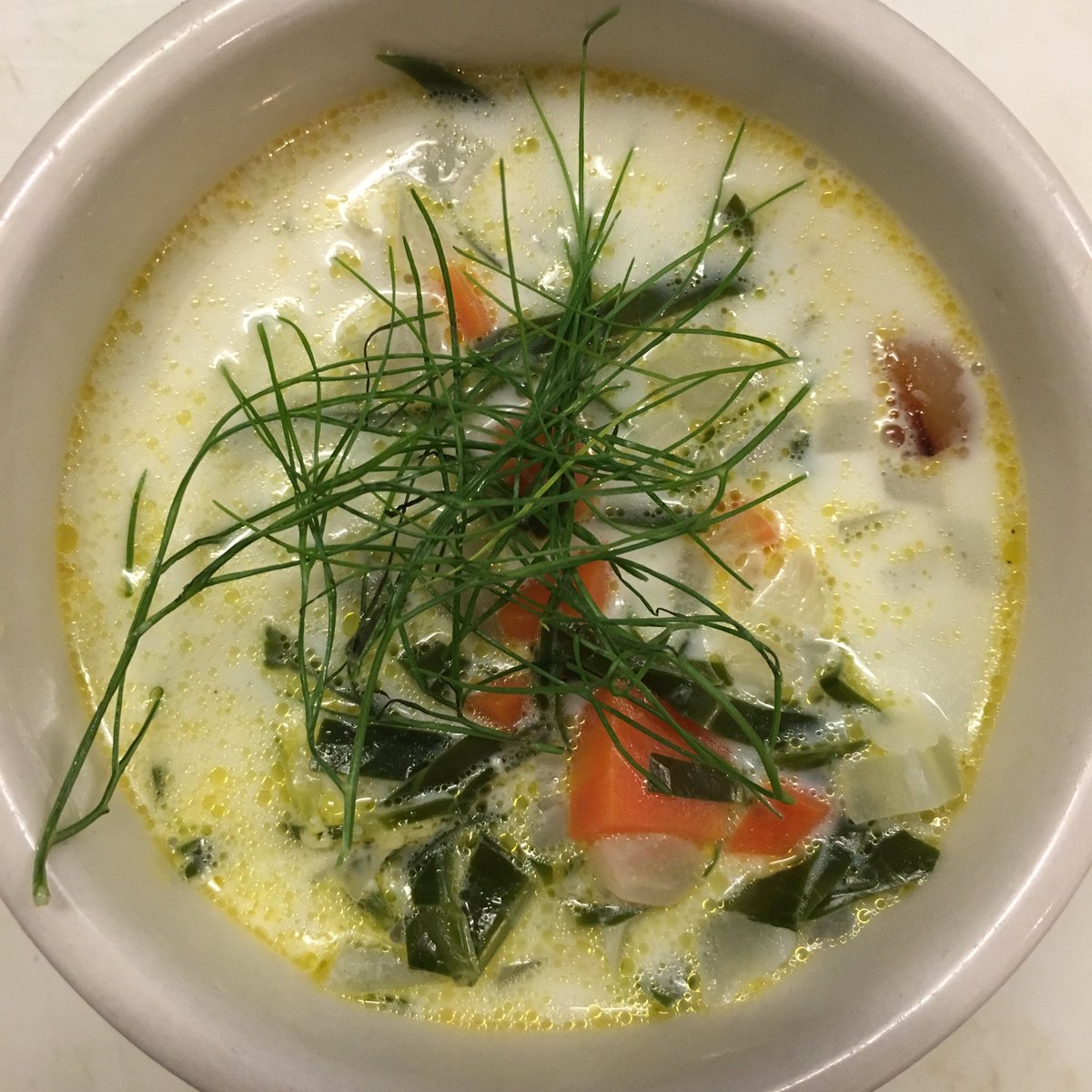highhatcafe's tweet image. It is that time of the year again. Oyster and fennel soup is back on.