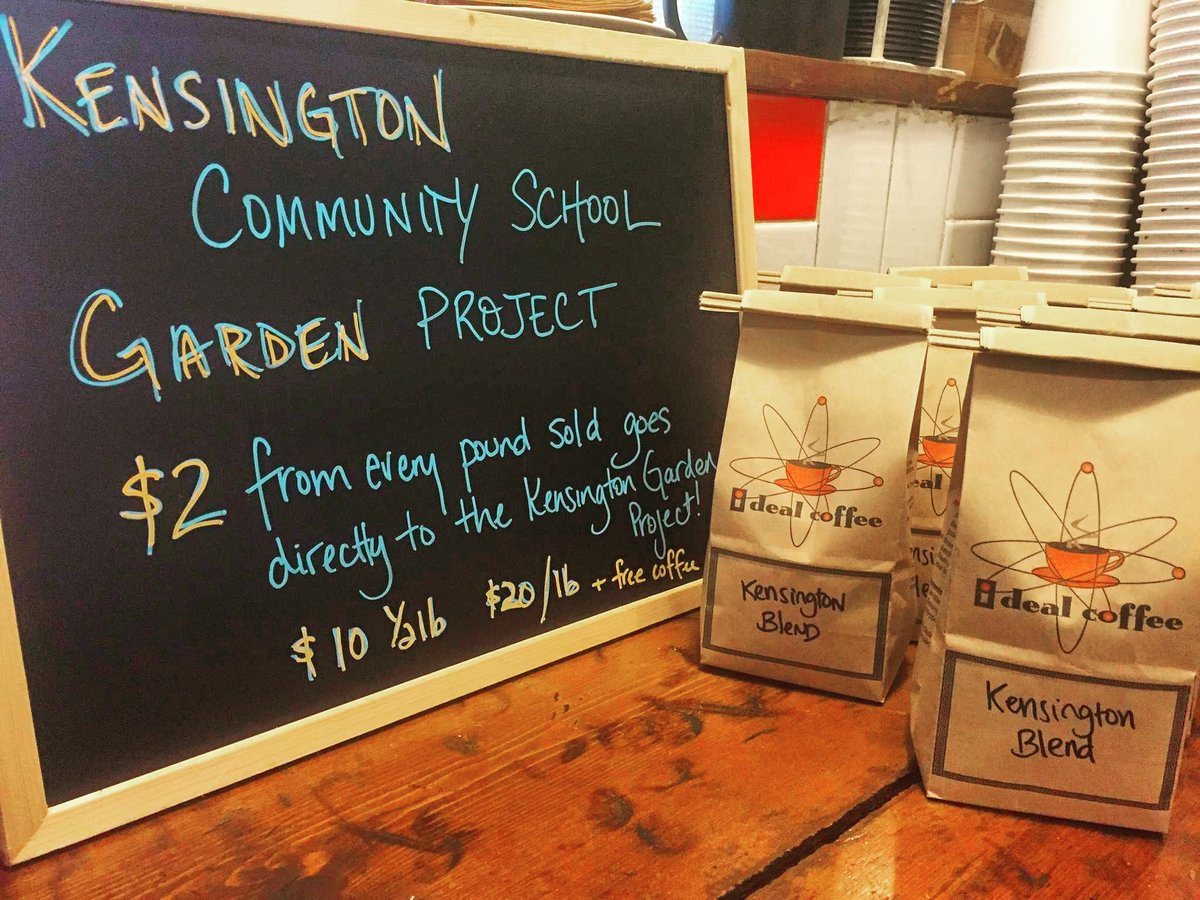 Introducing the Kensington Blend! $2 from every lb. goes to the butterfly garden at Kensington Community School.