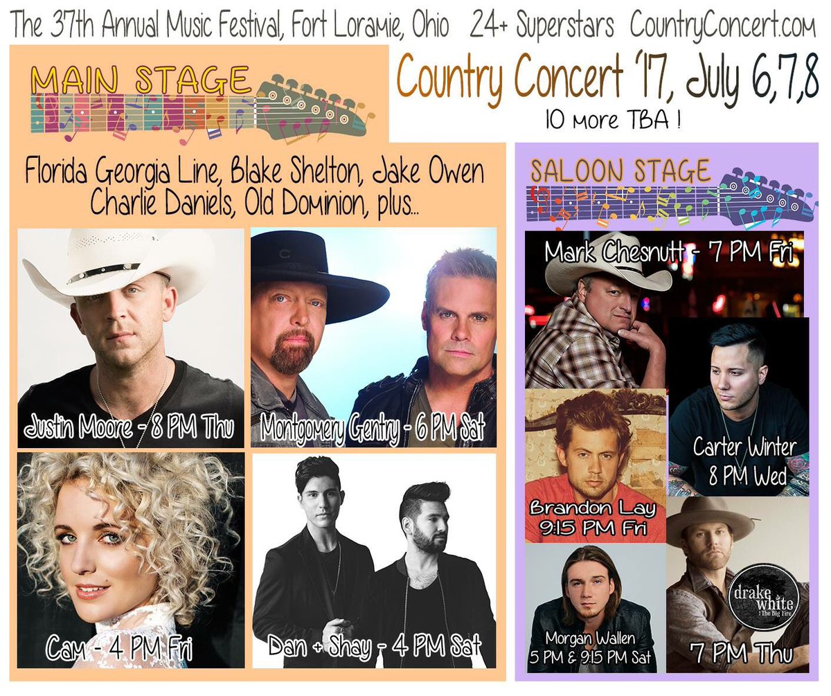 See u in July <a href="/JustinColeMoore/">Justin Moore</a> <a href="/mgunderground/">Montgomery Gentry</a> <a href="/DanAndShay/">Dan + Shay</a> <a href="/camcountry/">Cam</a> <a href="/MarkChesnutt/">Mark Chesnutt</a> <a href="/DrakeWhite/">Drake White</a> <a href="/CarterWinter/">Carter Winter</a> @MorganCWallen <a href="/brandonlay/">Brandon Lay</a> 👍🏻