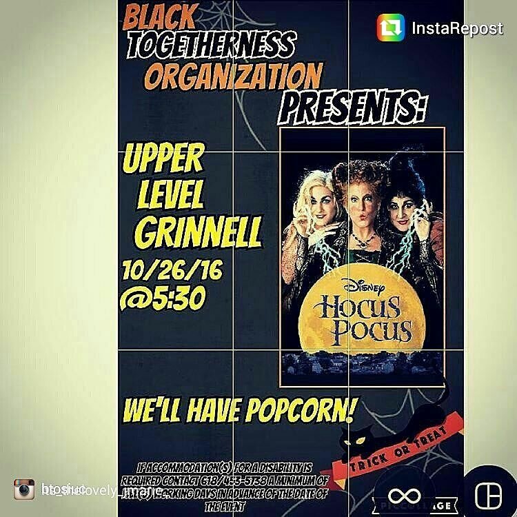 BTOSIUC's tweet photo. COME JOIN BTOs MOVIE NIGHT 10/26 @ 5:30! POPCORN, FUN &amp; A DISNEY CHANNEL  HALLOWEEN CLASSIC!
#SIUC17 #SIUC18 #SIUC19 #SIUC20 https://t.co/xN88o5Yw2x