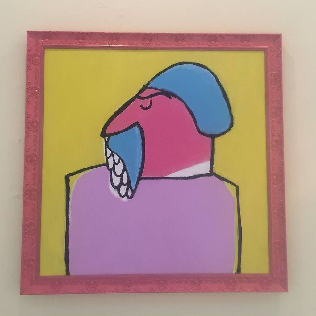 weekendpk's tweet photo. This is one of our favourite pieces from today! His expression matches our mood 👌🖼🎨 #Art #SophiaBalagamwala #Karachi https://t.co/orowtWUWnM