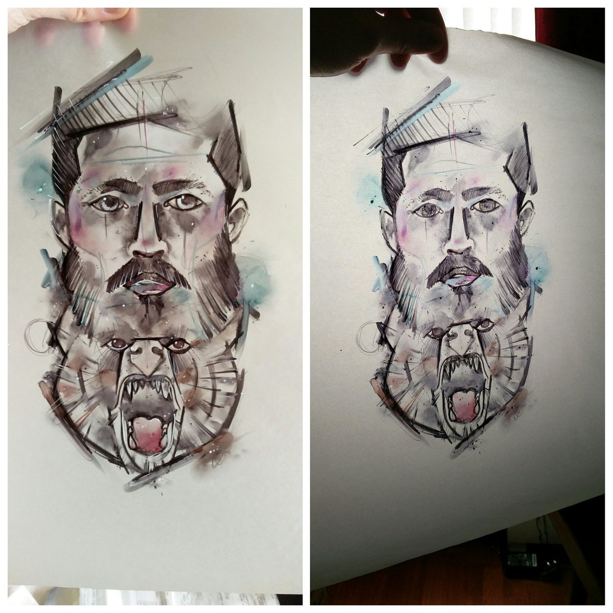 beardoiluk's tweet image. Just arrived all the way from Australia. Sneak peek of some T-shirt designs. #scruffstuff