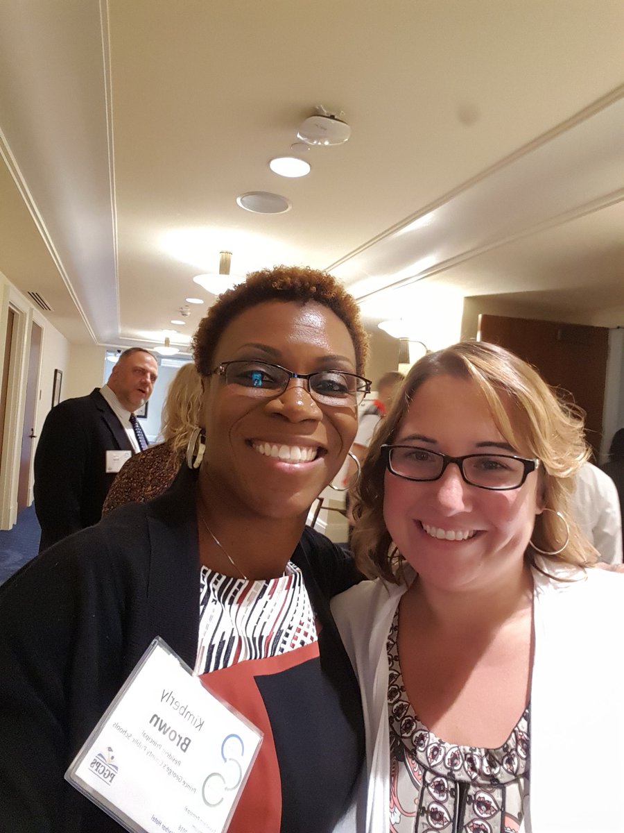 kimreneebrown's tweet photo. Meeting other district administrators. Amanda from Christina School District in Delaware.  @pgcps #promisingprincipals #leadershipmatters https://t.co/yeNszqE9Po