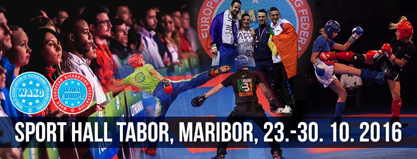 Maribor ponovno gosti evropsko prvenstvo: WAKO Evropsko prvenstvo v kategorijah K-1r, low kick in kick lightu. #Kickbox #maribor #Wako2016