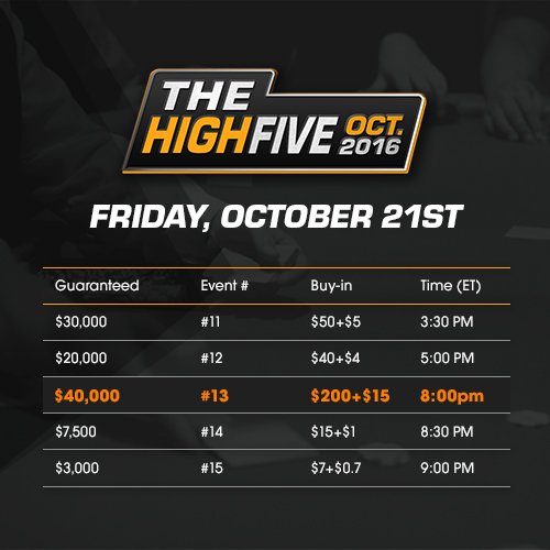 ACR_POKER's tweet photo. We’re smack-dab in the middle of the 5-day #HighFive16 Tourney Series, with Friday’s Main Event a $40,000 GTD at 8pm https://t.co/8p8GWKqqX6 https://t.co/7fFUL6CCcw