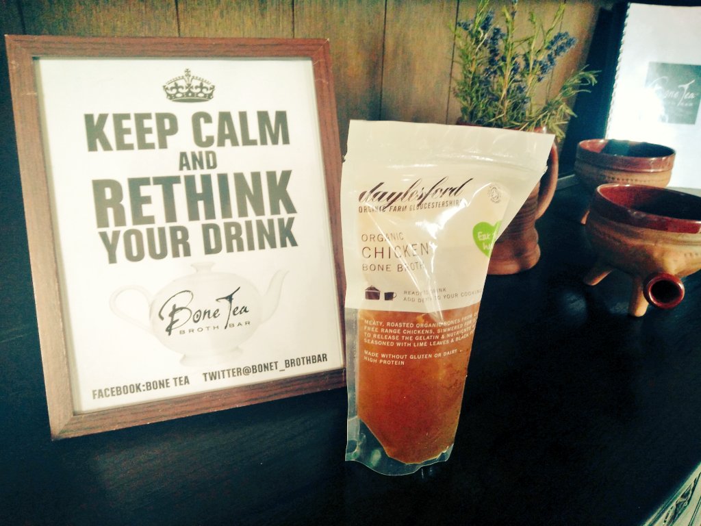 BoneT_BrothBar's tweet photo. #BoneTea now available @daylesfordfarm & Daylesford shops around London.Go to https://t.co/gVF5GtCqSN for more info. #organic #bonebroth https://t.co/6mifbWYtM3