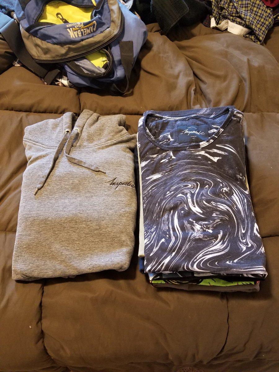 gruganheim's tweet photo. Packing all the essentials @inspected https://t.co/j9Do6RNqbS