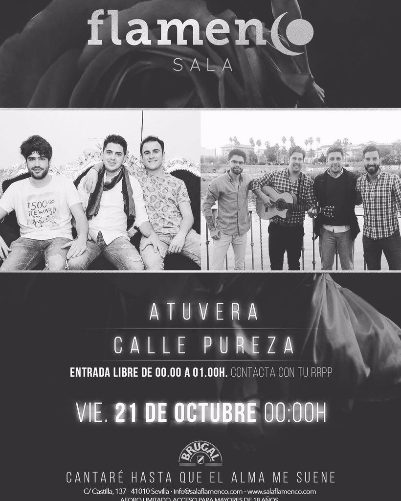 Venirse esta noche a bailarse sevillanas y rumbas, di en puerta lista de Dani Corredera y entrada gratuita hasta las una, info:693271608