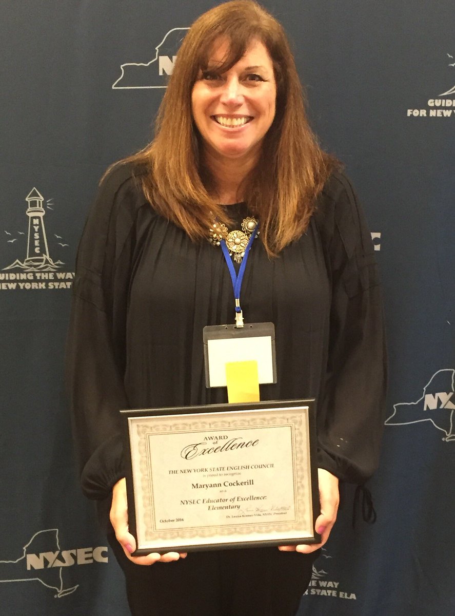 tmckillop3's tweet photo. Congratulations to East Lake's Maryann Cockerill who received the NYS English Council Educator of Excellence Award in Albany today. https://t.co/uiuZjKuZvB