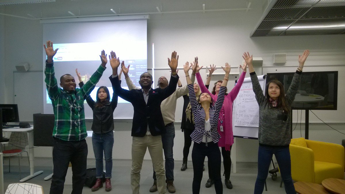 DancingEnglishT's tweet photo. #IGWLWorkshop students in a morning warmup inspired by Alvin Ailey's ballet Revelations #HAAGAHELIAamk https://t.co/q8uW7iYU8P