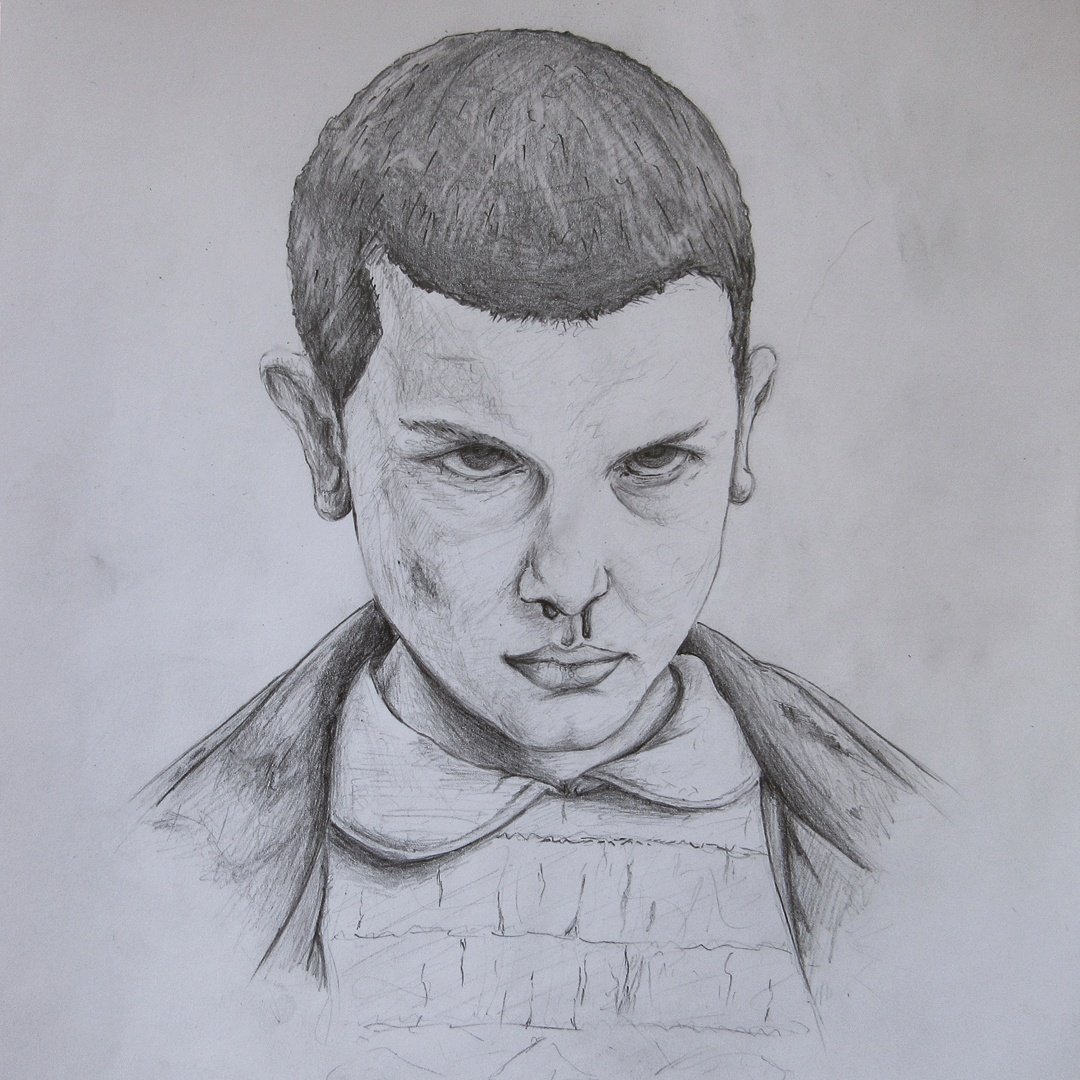 "Eleven"
It's been so long since I just did a traditional pencil drawing!! But I'm happy how it turned out :D
#StrangerThings #eleven #art