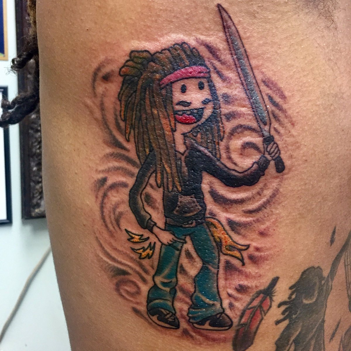 Based_Boi_D's tweet photo. This is me, but Adventure Time style. Pink headband, of course, tybg. https://t.co/I1OPEGZQ1h