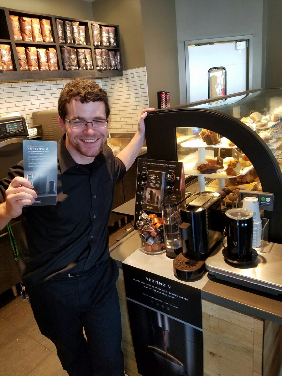 The new Verismo V is here!! Great job Seth, with sharing your knowledge around this new brewing machine <a href="/shtaylor0912/">Shannon Koval</a> <a href="/dseth_welborn/">David Seth Welborn</a> #sbx784