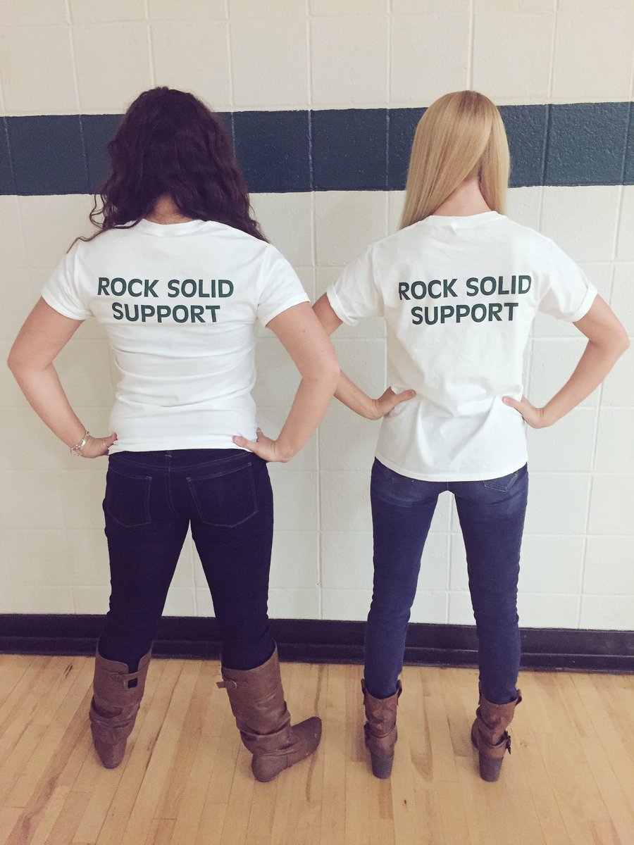 SRUmilsupport's tweet image. we are SO excited to show off our new club t-shirts that came in today! come check them out at the SRU Pep Rally!!🎗 #rocksolidsupport
