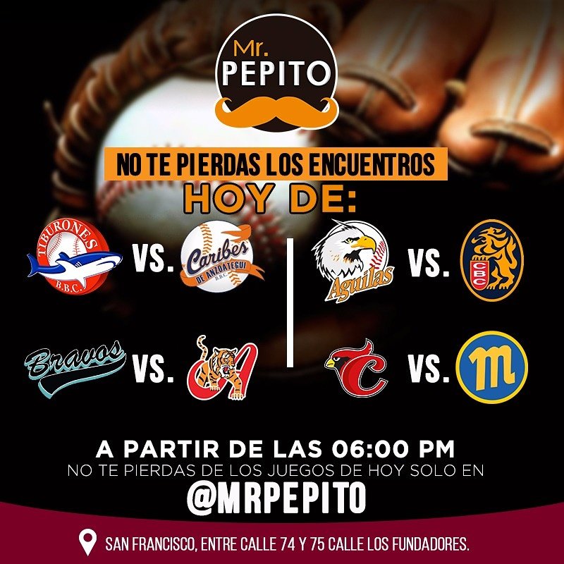 mrpepitopty's tweet photo. Todos los días puedes disfrutar no solo de los mejores pepitos de Panamá ¡Sino también de los mejores juegos de béisbol venezolanos! ⚾🍴 https://t.co/VoV1Mg8F17