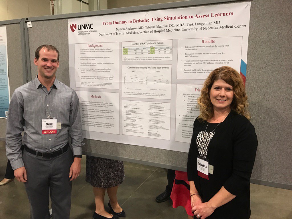 KCaverzagie's tweet photo. UNMC Hospitalists Tabatha Matthias and @nmandersonmd with their awesome work!  #meded #aaimSDC2016 #unmc #iamunmc https://t.co/grpBPvNsgO