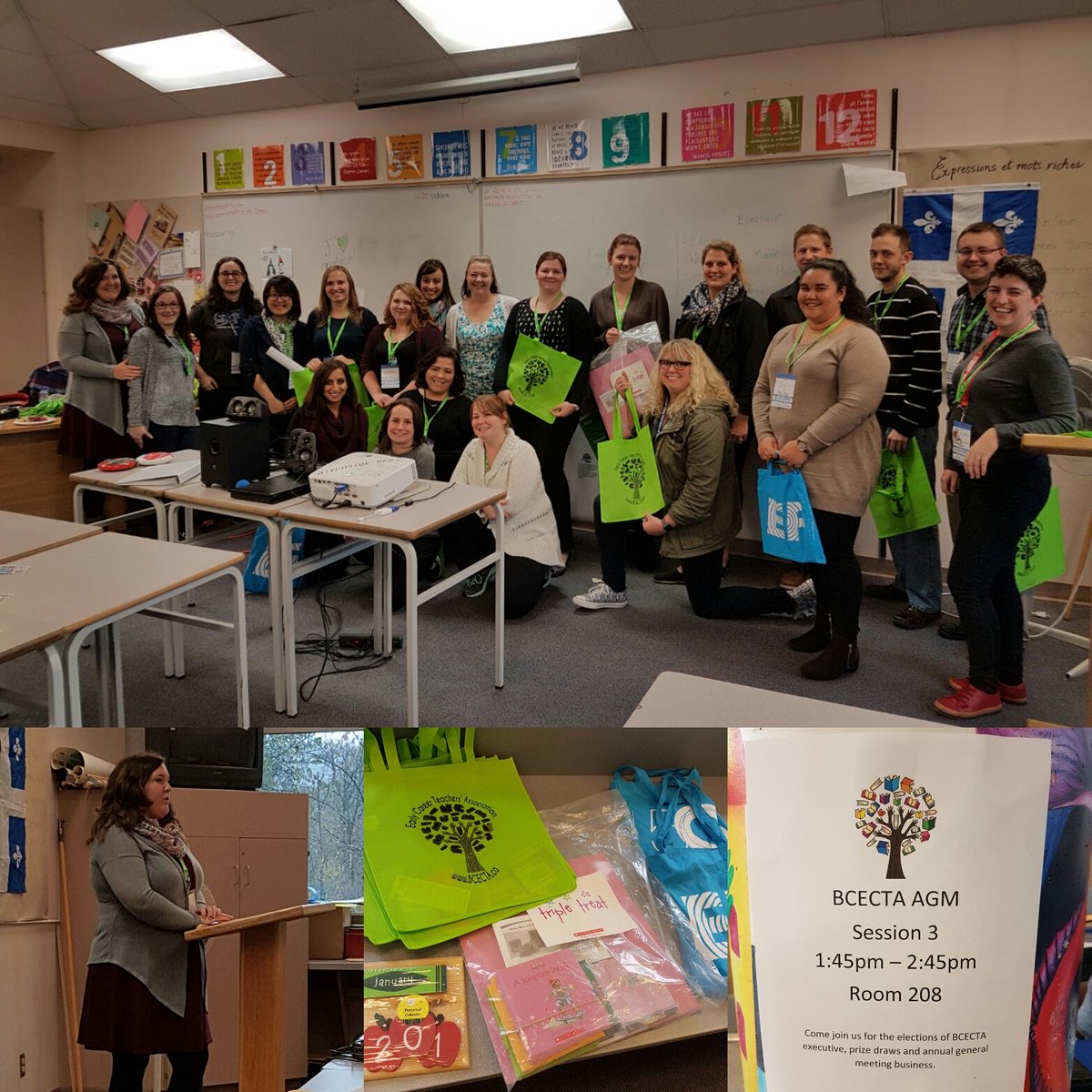 BCECTA's tweet image. We had an excellent AGM today at #psaday with many new members winning awesome new teacher prizes. #bctf2016