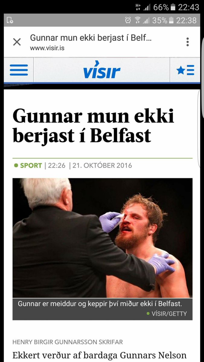 viktorinn28's tweet photo. Ákveðinn skellur þegar maður er búinn að kaupa miða á bardagann og borga flug/hotel😣😣😣#ufc#visir @GunniNelson https://t.co/6GOjlfX3Vr