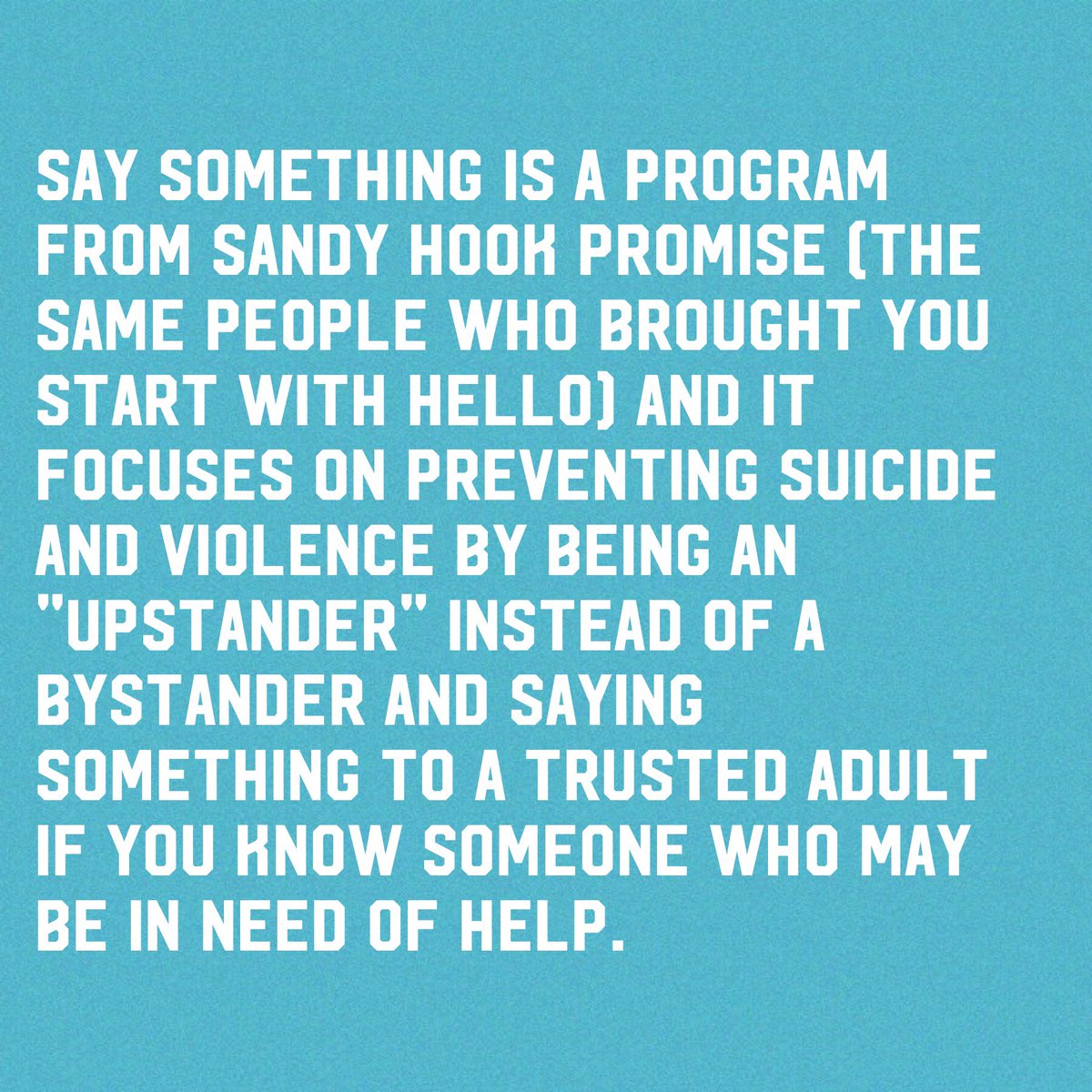 jaf_phs's tweet photo. Attention all Falcons! Do YOU promise to #SaySomething ? Stay tuned for an announcement regarding activities for next week. https://t.co/0zAOzOUtuV