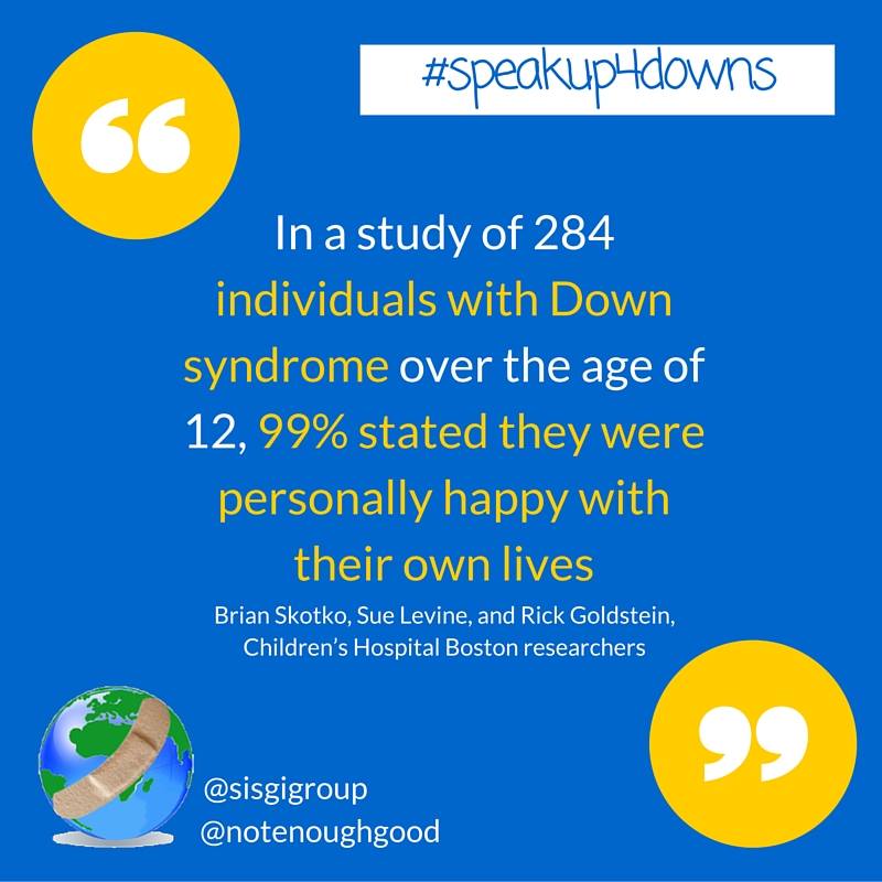 Notenoughgood's tweet photo. How many of us can say we are personally happy with our own lives? #speakup4downs #downsyndromeawareness #dsam16 https://t.co/cv1tjWOUrR