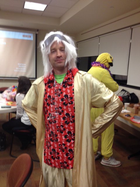 therealajkell's tweet photo. Early Halloween costume contest at our East District all staff meeting this morning. https://t.co/bGaBoo9NfM
