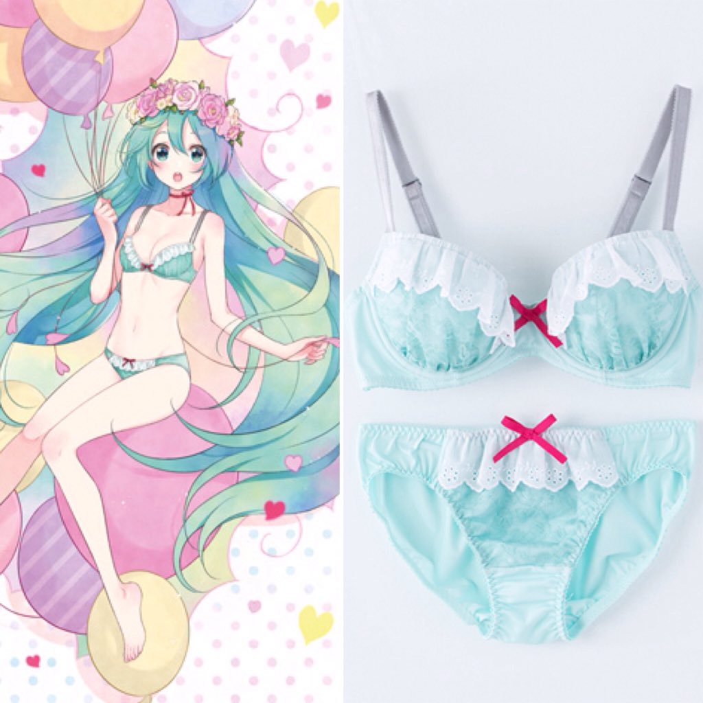初音ミク　キャミソール みっぱいを優しく包み込む「初音ミク」コラボランジェリー