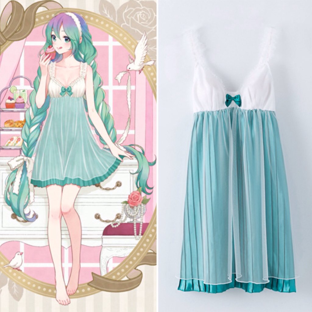 初音ミク　キャミソール 初音ミク モデル キャミソール 下着 初音ミク / ボカロ