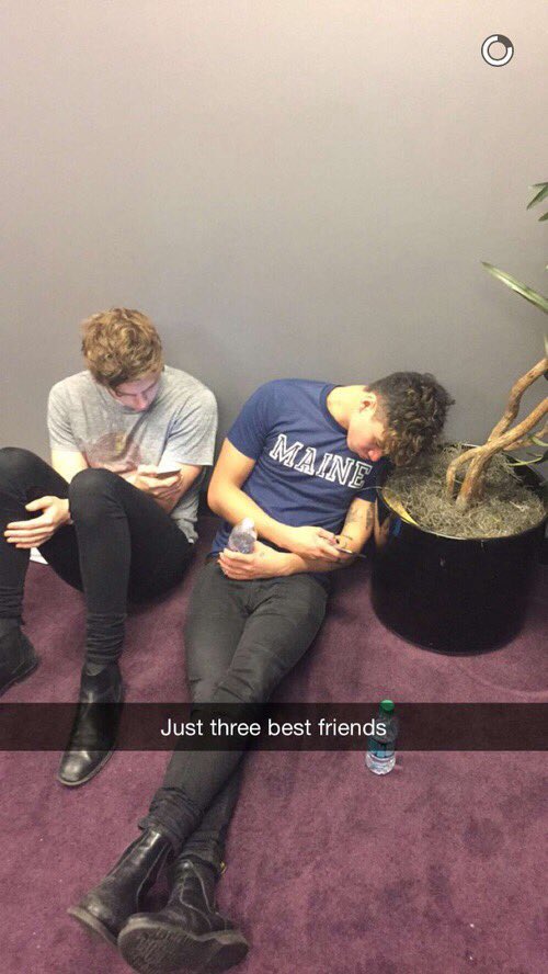 all5SOSposts's tweet photo. Just three best friends https://t.co/oKJwrgxDxt