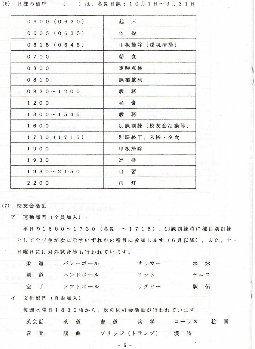 増田真知宇 幹部候補生 海上自衛隊幹部候補生学校 江田島 自衛隊幹部候補生試験合格 海自 相互支援垢 على تويتر 増田真知宇 ますだまちう 江田島53期生の海上自衛隊幹部候補生学校での日課 総員起こし 起床 自衛隊体操 甲板掃除 定時点検 容儀点検 課業