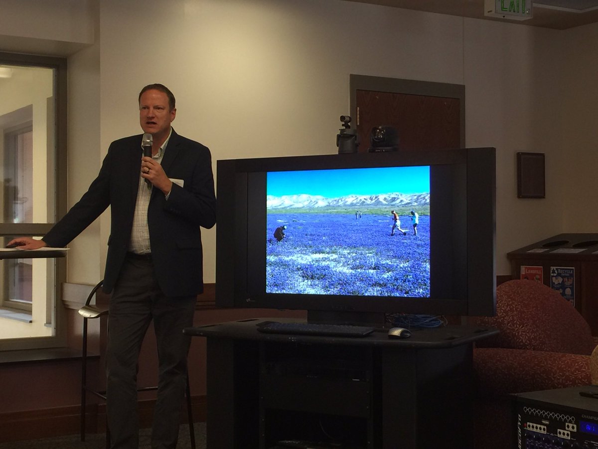 BLM_CO's tweet photo. @ConservationLF giving a fantastic presentation about BLM's spectacular #NationalConservationLands! #FLPMA40 #YourLands https://t.co/6Lz1oIgp9k