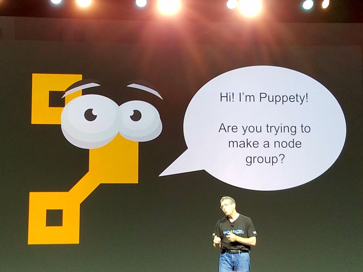 PariseauTT's tweet image. Dear God, noooooo #PuppetConf