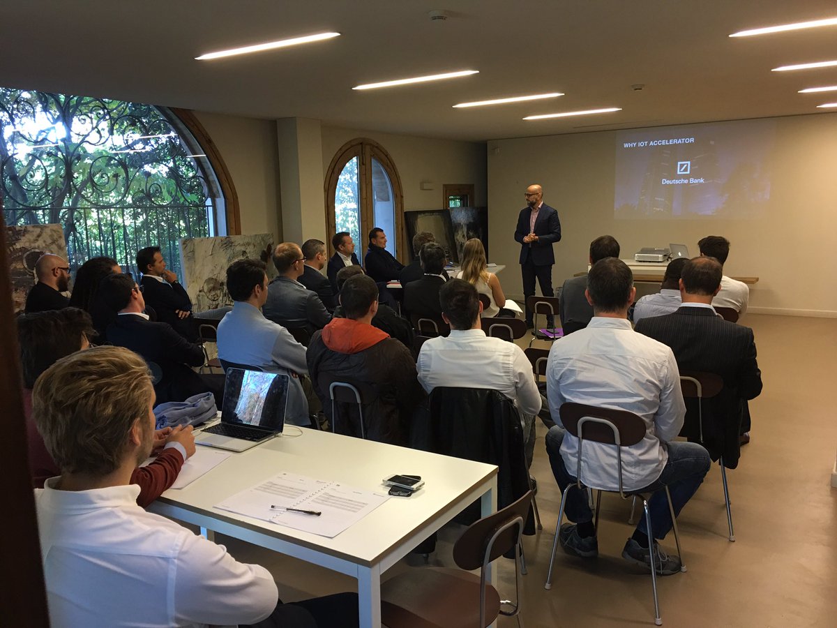 TimothySeanOC's tweet image. Great day selecting the new #Startups for the #iotaccelerator with our partners from #DeutscheBank @hfarmspa