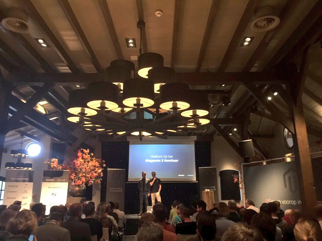 Dutchento's tweet photo. #m2seminar vandaag in Utrecht was weer super: veel mensen bijgepraat over Magento 2! https://t.co/l5v7qClKCw
