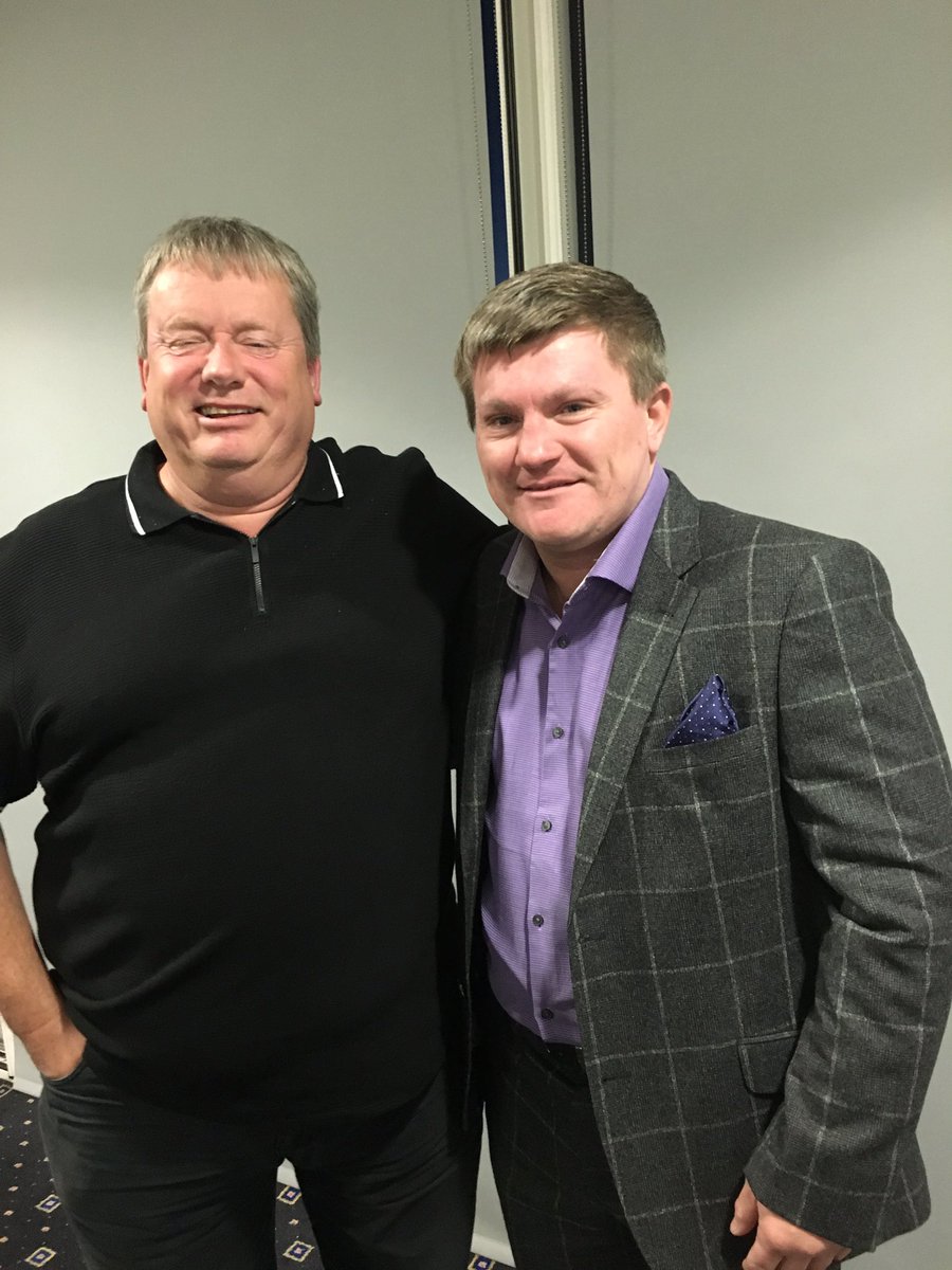 HitmanHatton's tweet photo. Here Speaking shortly a York racecourse.Brought my dietician along @marshy1960 Thanks for coming everyone.👍🏻 https://t.co/KkiizoOAzu