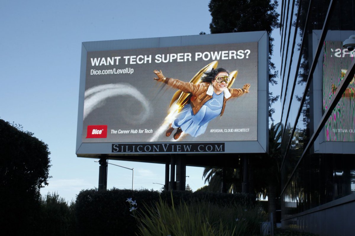 SiliconView's tweet image. Creative that soars on @SiliconView @Dicedotcom