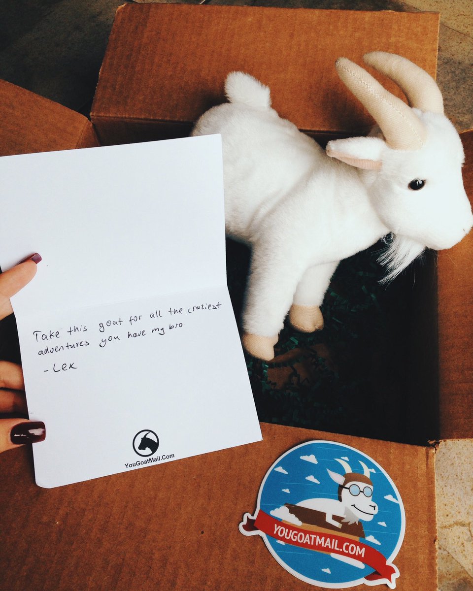 YouGoatMail's tweet image. GIVEAWAY:
-RT To win a free goat 🐐
-Two winners will be selected tomorrow (Oct. 22nd) at 7pm central time 🐐
yougoatmail.com/collections/go… 🐐