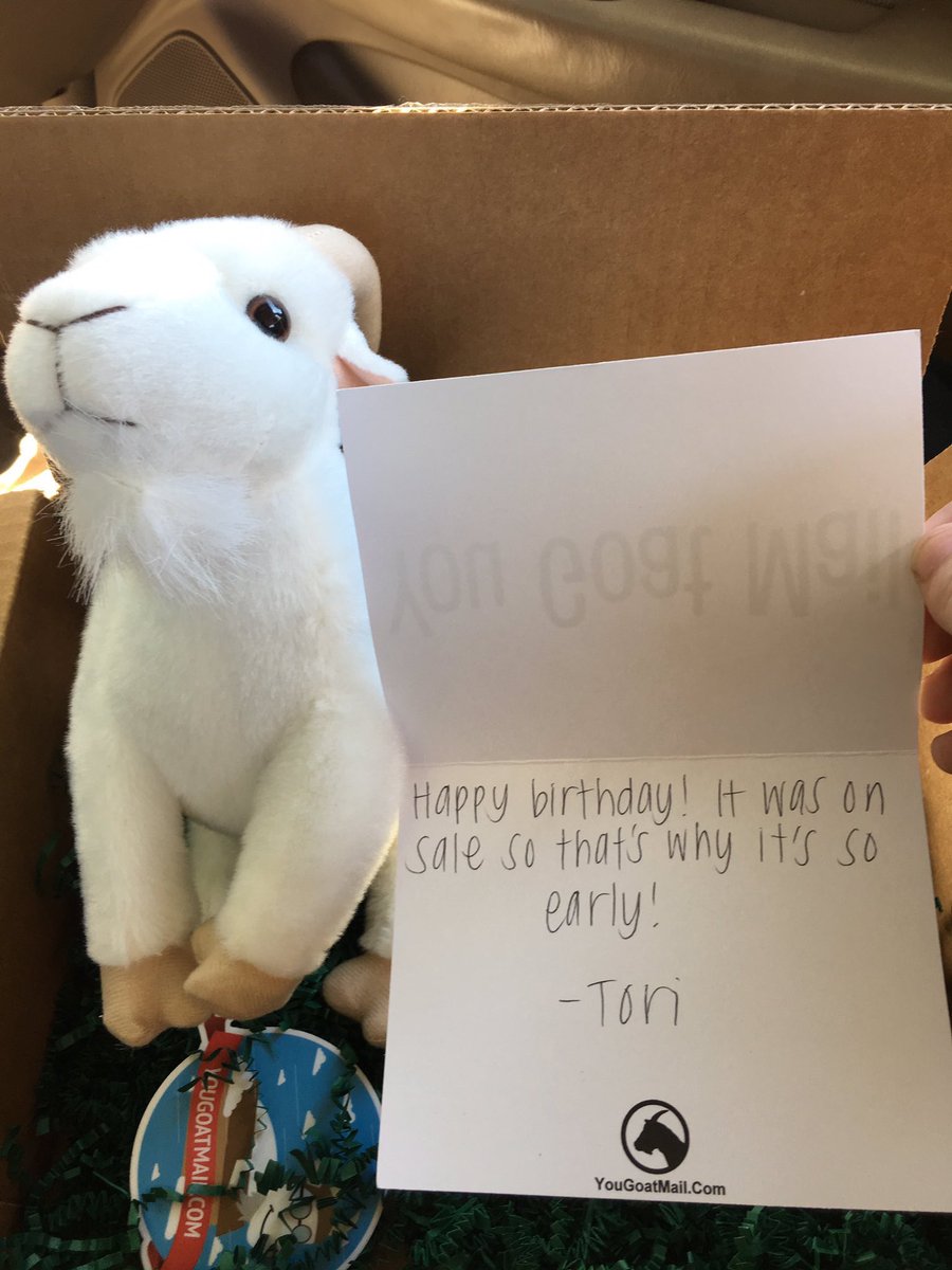 YouGoatMail's tweet image. GIVEAWAY:
-RT To win a free goat 🐐
-Two winners will be selected tomorrow (Oct. 22nd) at 7pm central time 🐐
yougoatmail.com/collections/go… 🐐