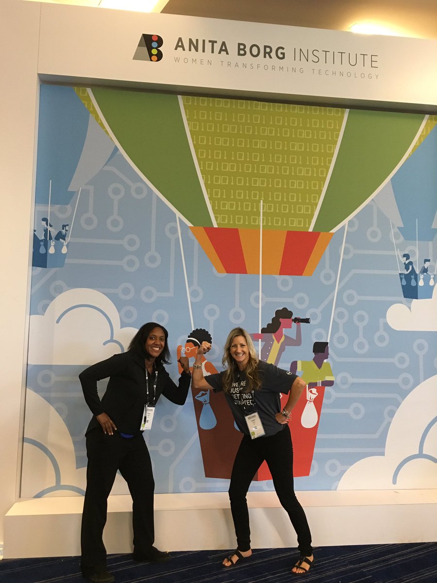 LewisLisken's tweet photo. Fed representing women in technology #GraceHopper #GHC2016 #DellEMC @aWARDwinn3r https://t.co/RRFOyCE4k2