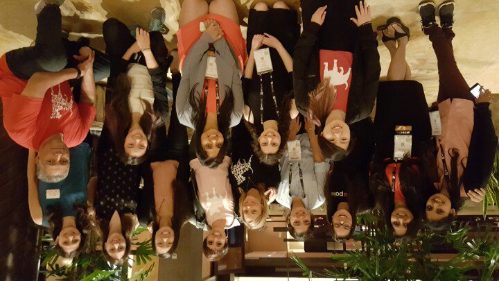 amazing engineering students at #ghc16.  Ur@zynga taking them out to dinner to celebrate their accomplishments