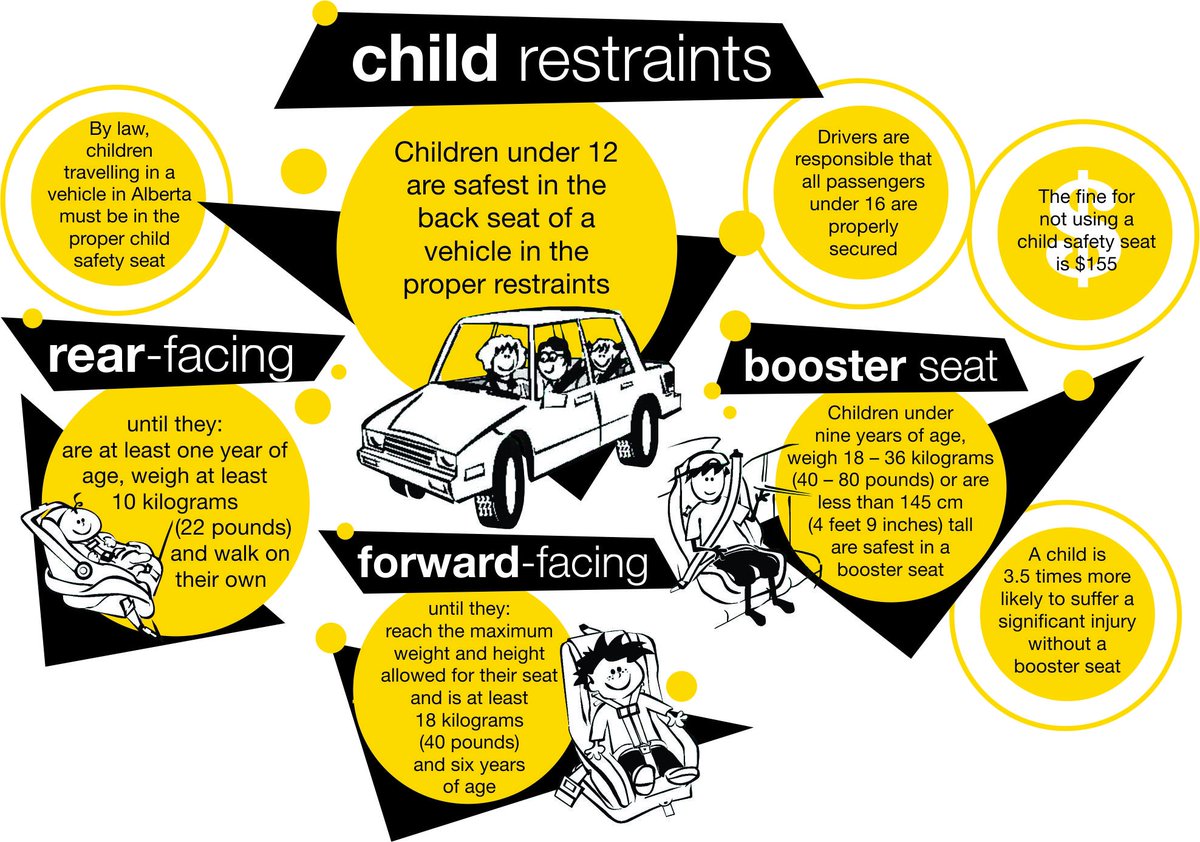 ABTransComm's tweet photo. Make sure your children are in the correct safety seat for their age, height & weight #BuckleUp #abparents #yyc #yeg #ymm #yqf #yql https://t.co/yP8unPLNTk