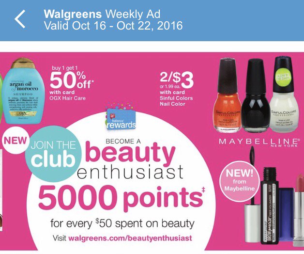 SinfulColors's tweet image. Go to @walgreens for 2 bottles of #SinfulColors for $3!  #fallshades #fallnails yay!!