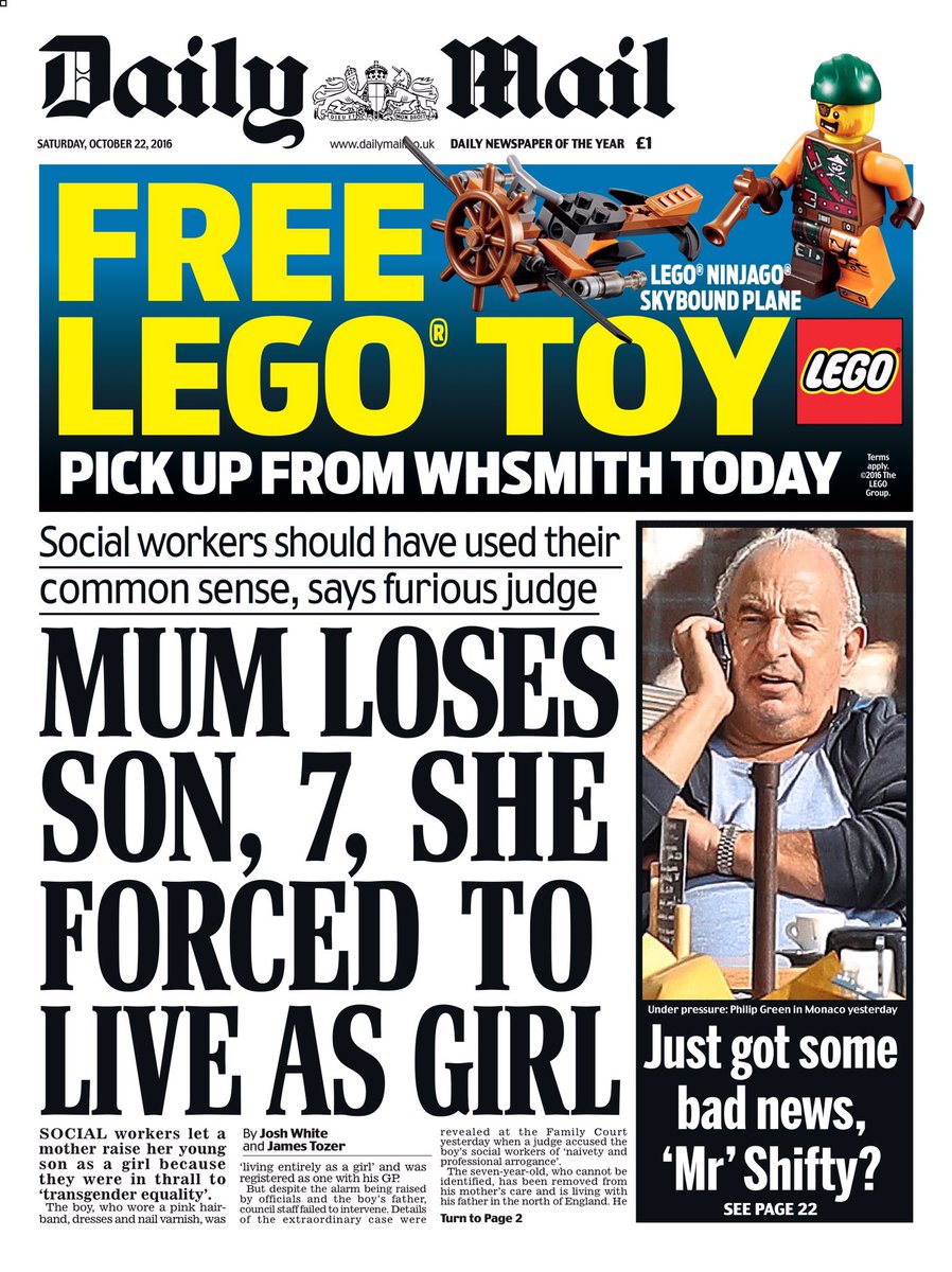 Saturday's daily mail front page mum